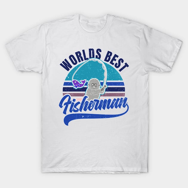 Largemouth Bass Fishing Shirt | Vintage Gorilla Gift T-Shirt by Gawkclothing